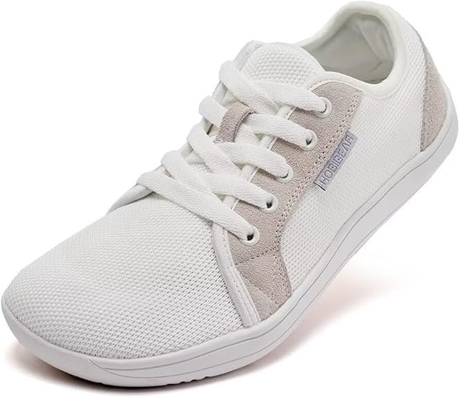zapatillas barefoot minimalistas casuales blancas para mujer