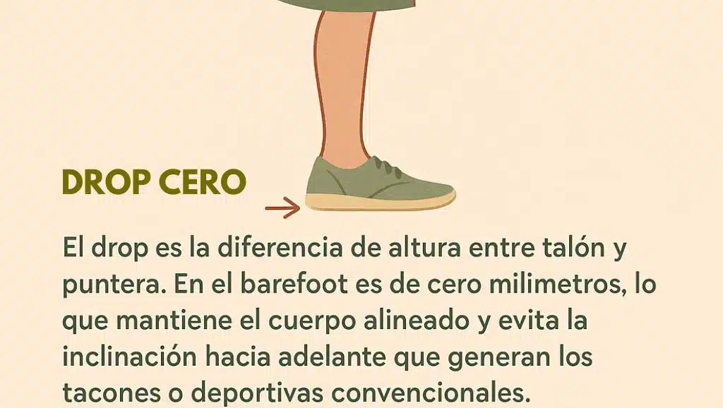 drop 0 calzado femenino barefoot
