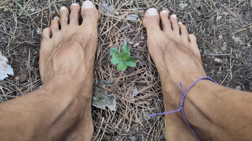 pies descalzos naturaleza